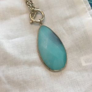 Ann Taylor Jewelry - Ann Taylor Blue stone toggle necklace Ann Taylor Jewelry - Ann Taylor Blue stone toggle necklace